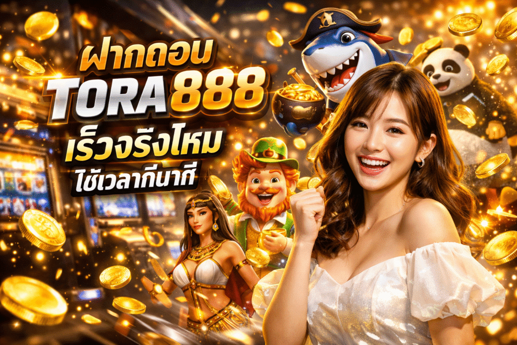 ฝากถอน TORA888 เร็วจริงไหม ใช้เวลากี่นาที